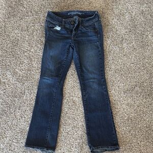 Dark Indigo American Eagle Women's Boot Cut Jeans- 2 Short